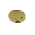 70mm Gold Round Mk Tag/Metal Plate, Manufacturer